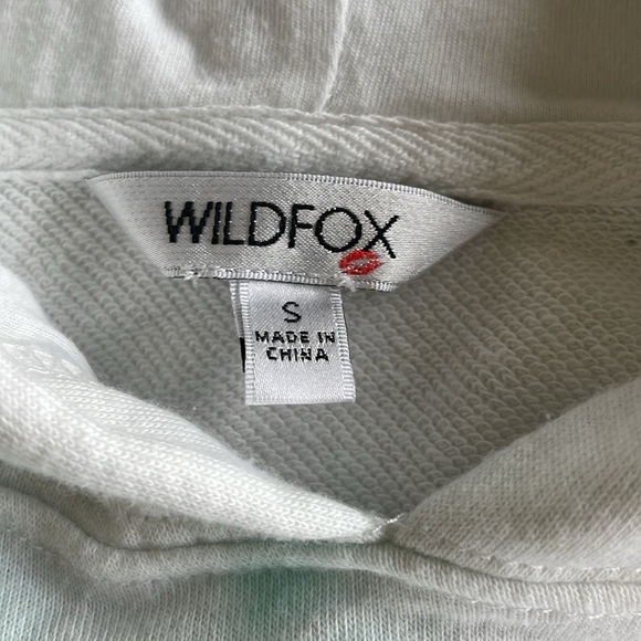 Wildfox Tie Dye One of A Kind Relaxed Hoodie Mint Lilac Purple Hued French Terry - Picture 12 of 13